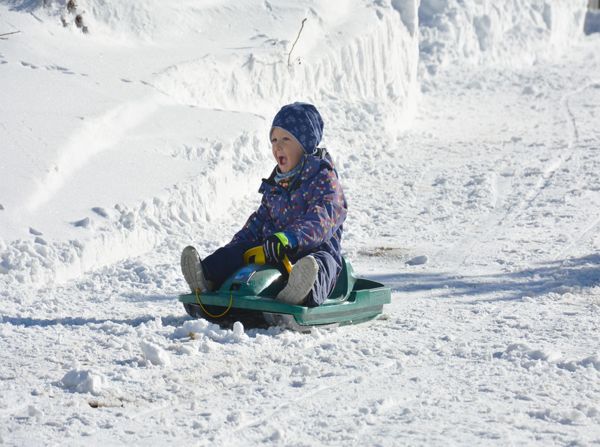 Sledging at Fresoldhof